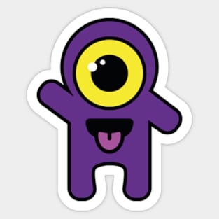 Purple monstrosity Sticker